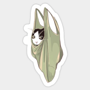 Cat in a bag Sticker